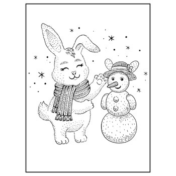 Winter coloring pages simple and easy winter coloring pages for kids