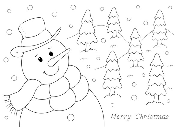Thousand coloring pages winter royalty