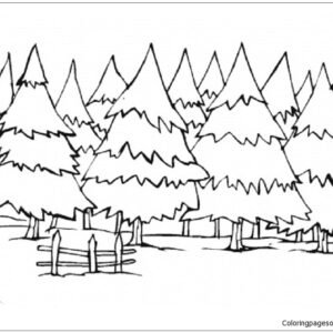 Forest coloring pages printable for free download