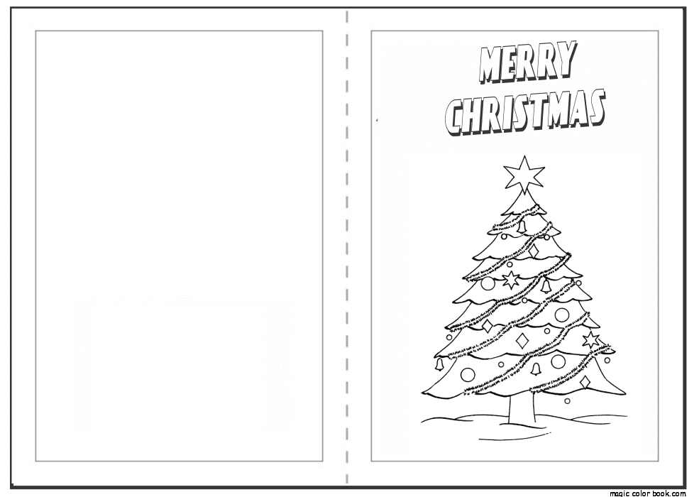 Christmas cards coloring pages printable for free download