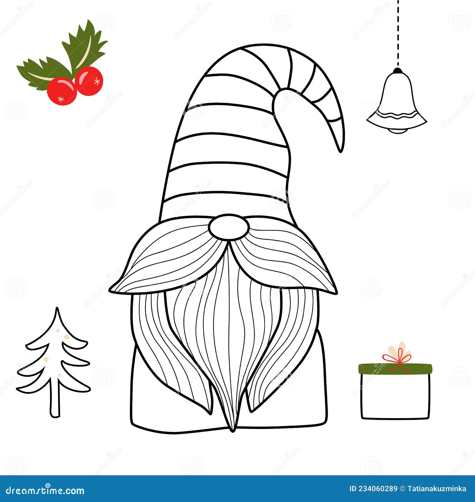 Gnome coloring pages stock illustrations â gnome coloring pages stock illustrations vectors clipart