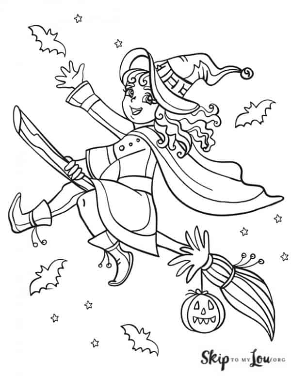Witch coloring pages skip to my lou