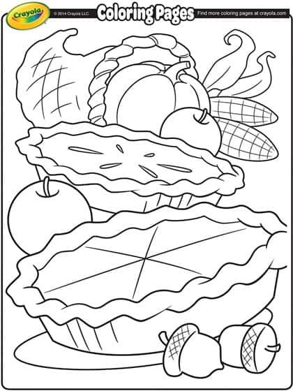 Free thanksgiving coloring pages for