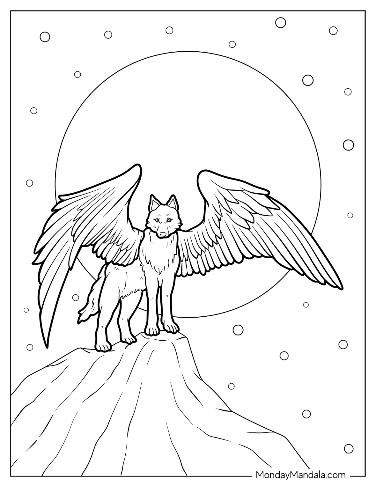 Wolf coloring pages free pdf printables