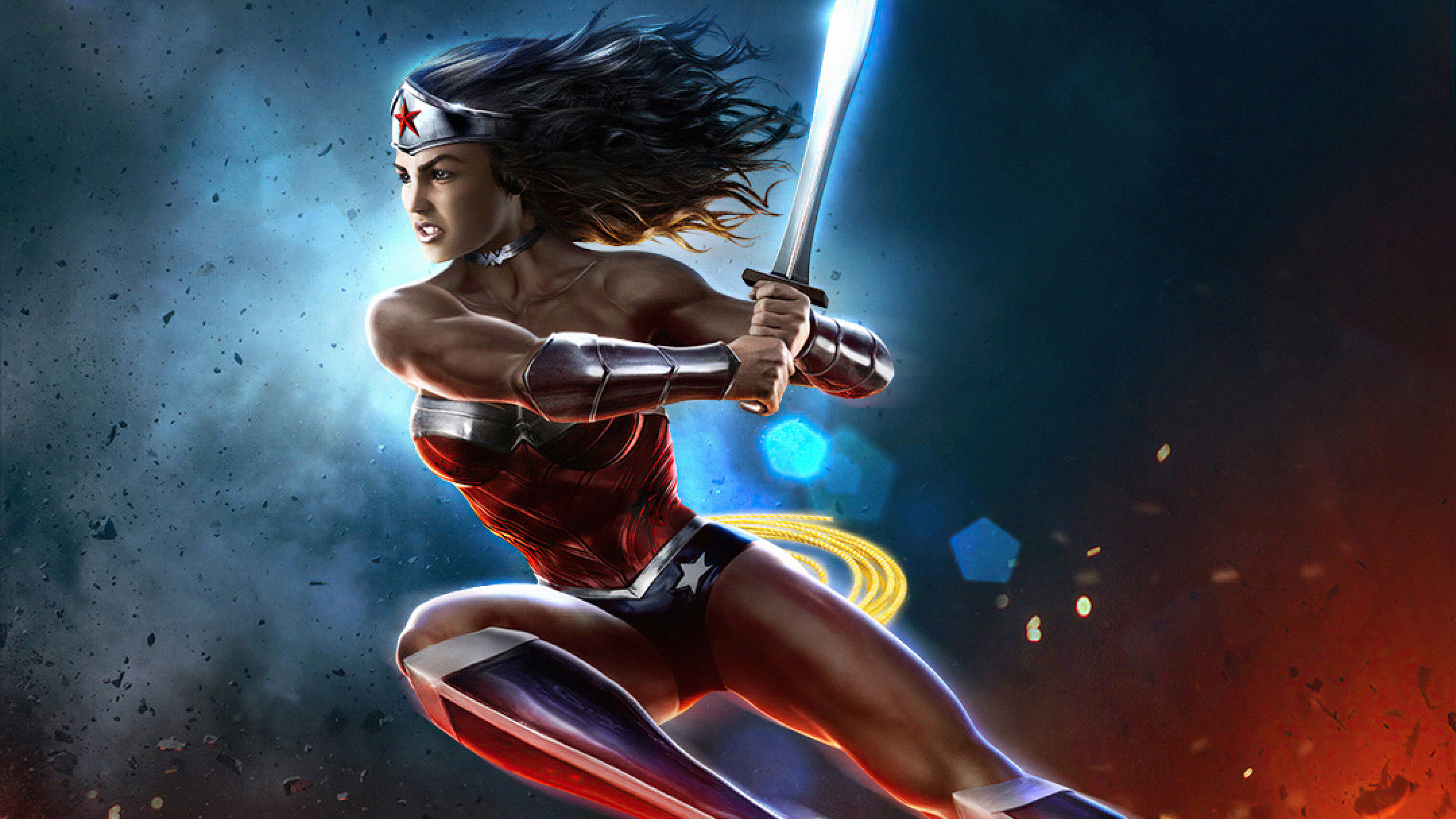 Wonder woman superheroes hd k artist artwork digital art artstation