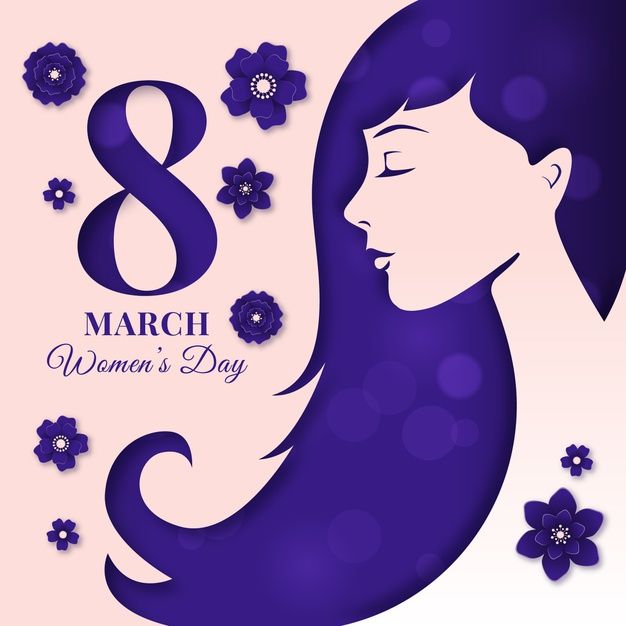 Free vector womens day background in paper style dia da mulher feliz dia da mulher wallpapers bonitos