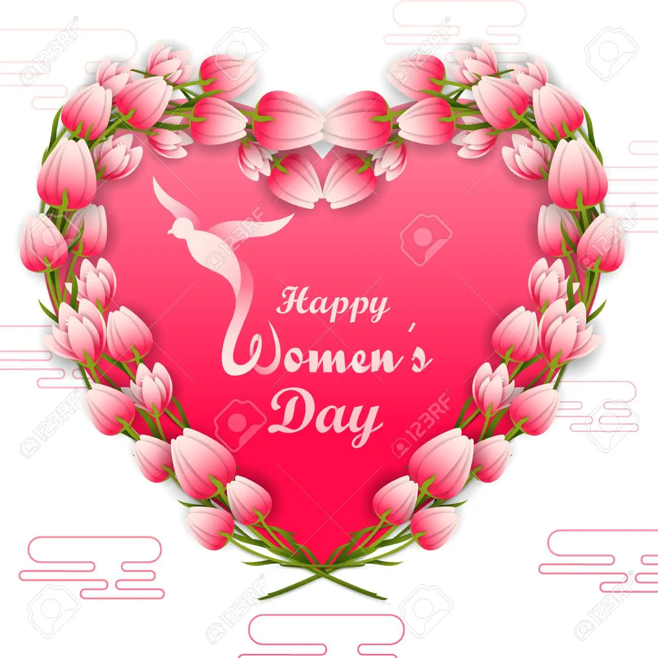 Happy international womens day greetings wallpaper background royalty free svg cliparts vectors and stock illustration image