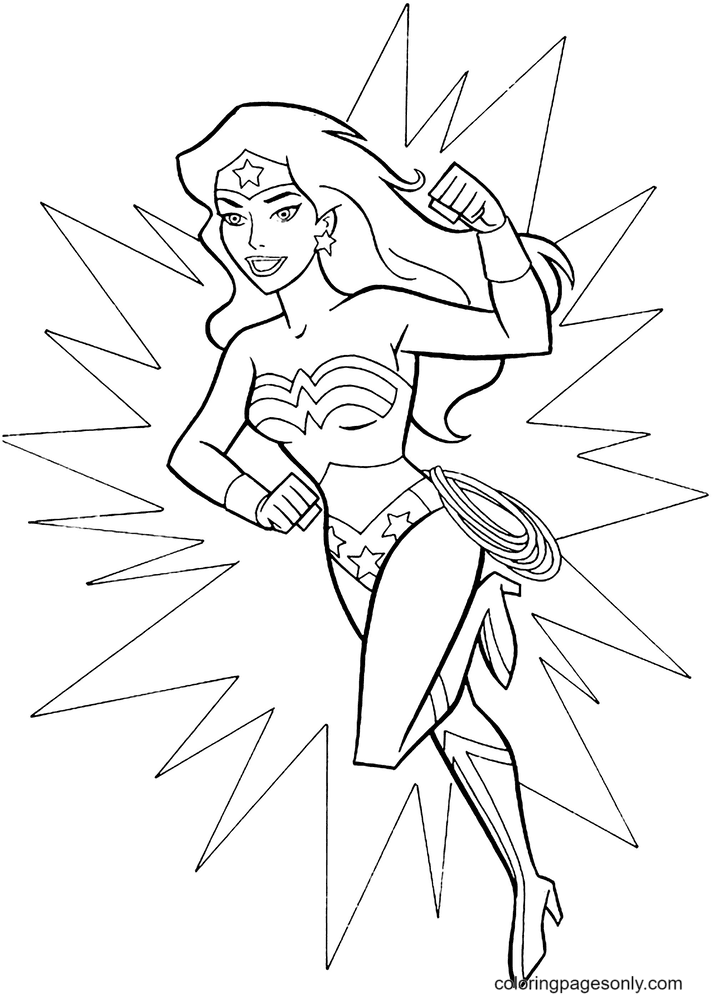 Wonder woman coloring pages printable for free download