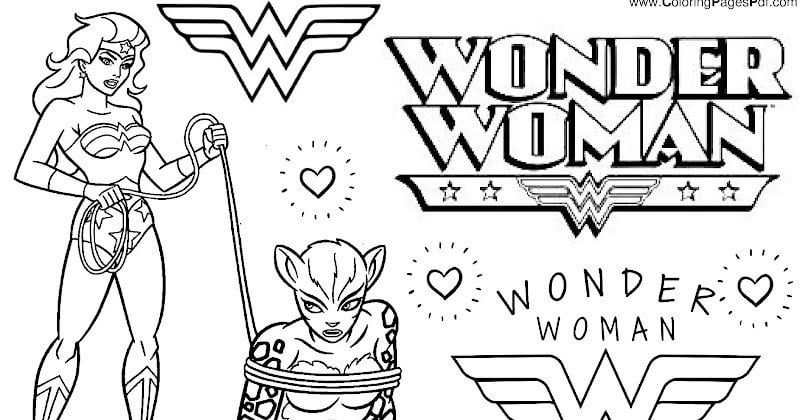 Wonder woman printable logo rcoloringpagespdf