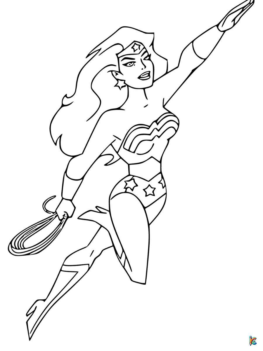 Wonder woman coloring pages â