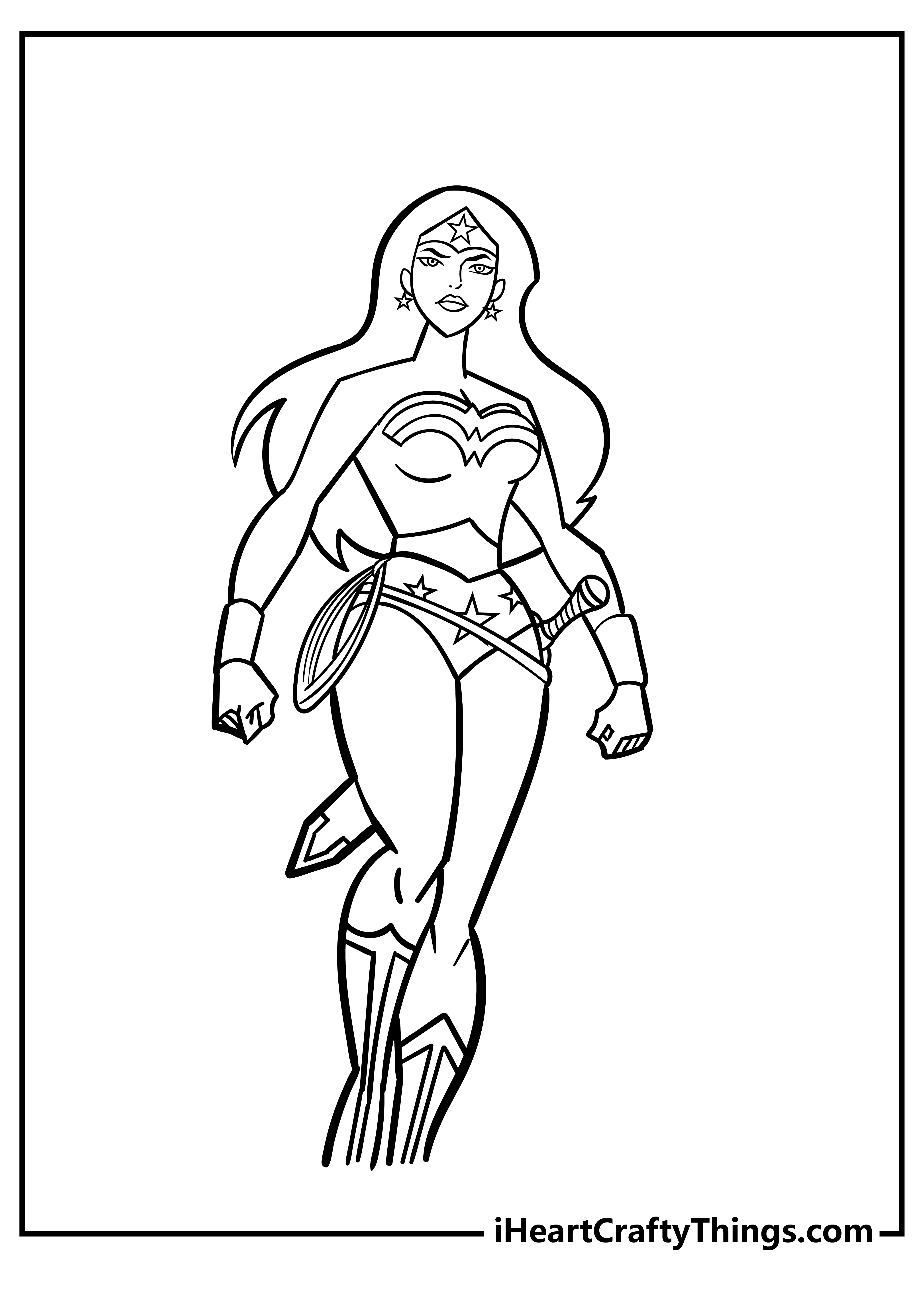 Wonder woman coloring pages free printables