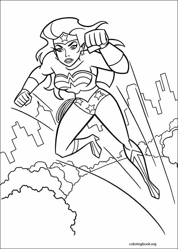 Wonder woman coloring page