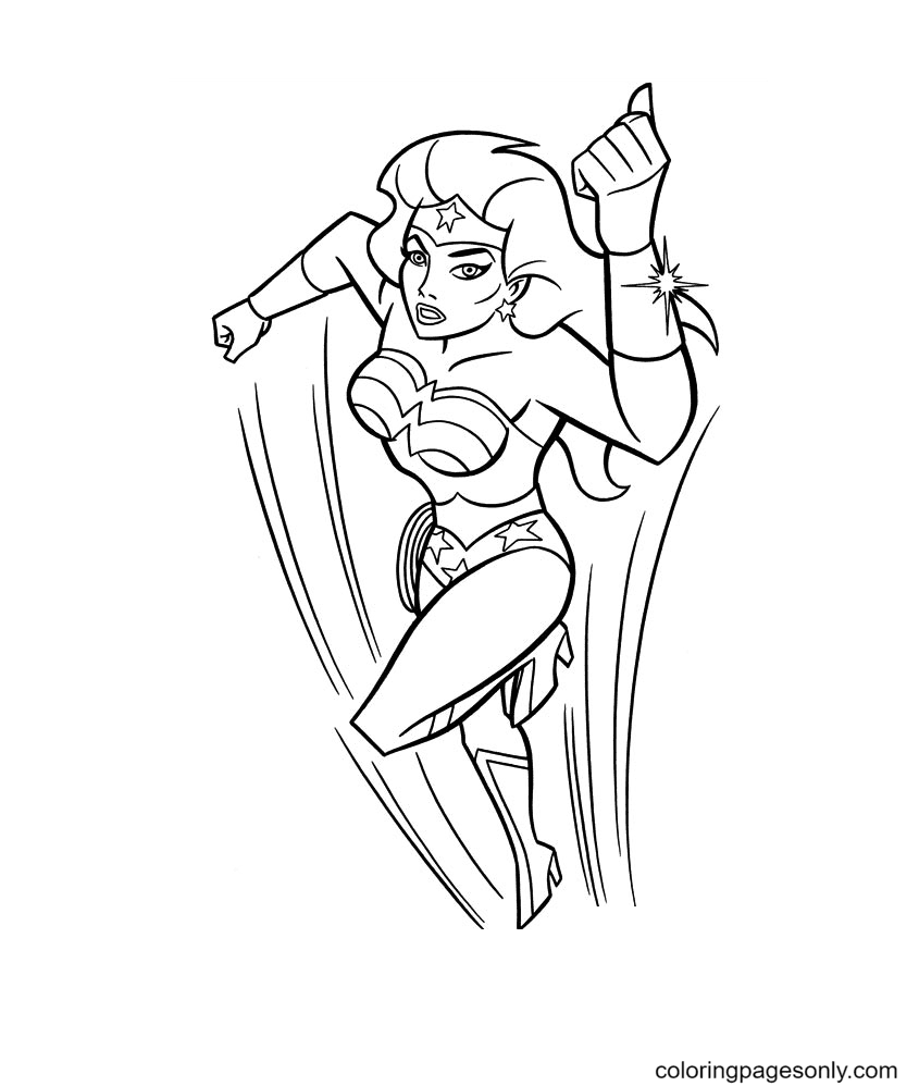Wonder woman coloring pages printable for free download