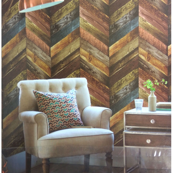 Dwm wallpaper with wood look wood fish design and sand dune geyser domo tan cello lors