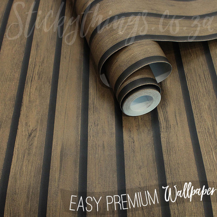 Natural wood slats wallpaper â realistic brown wood wallpaper