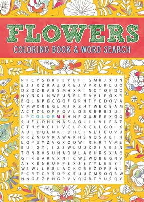 Flowers coloring book word search paperback wild rumpus