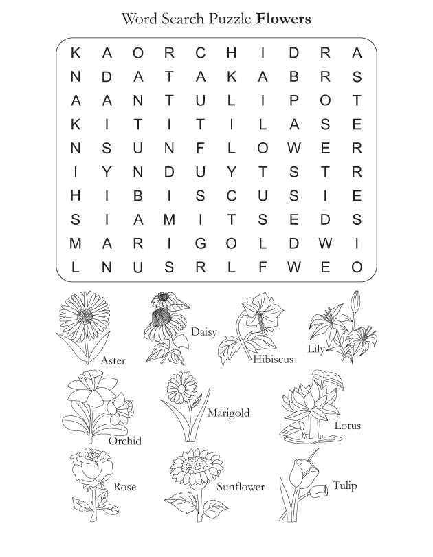 Word search puzzle flowers download free word search puzzle flowers for kids best coloring pages