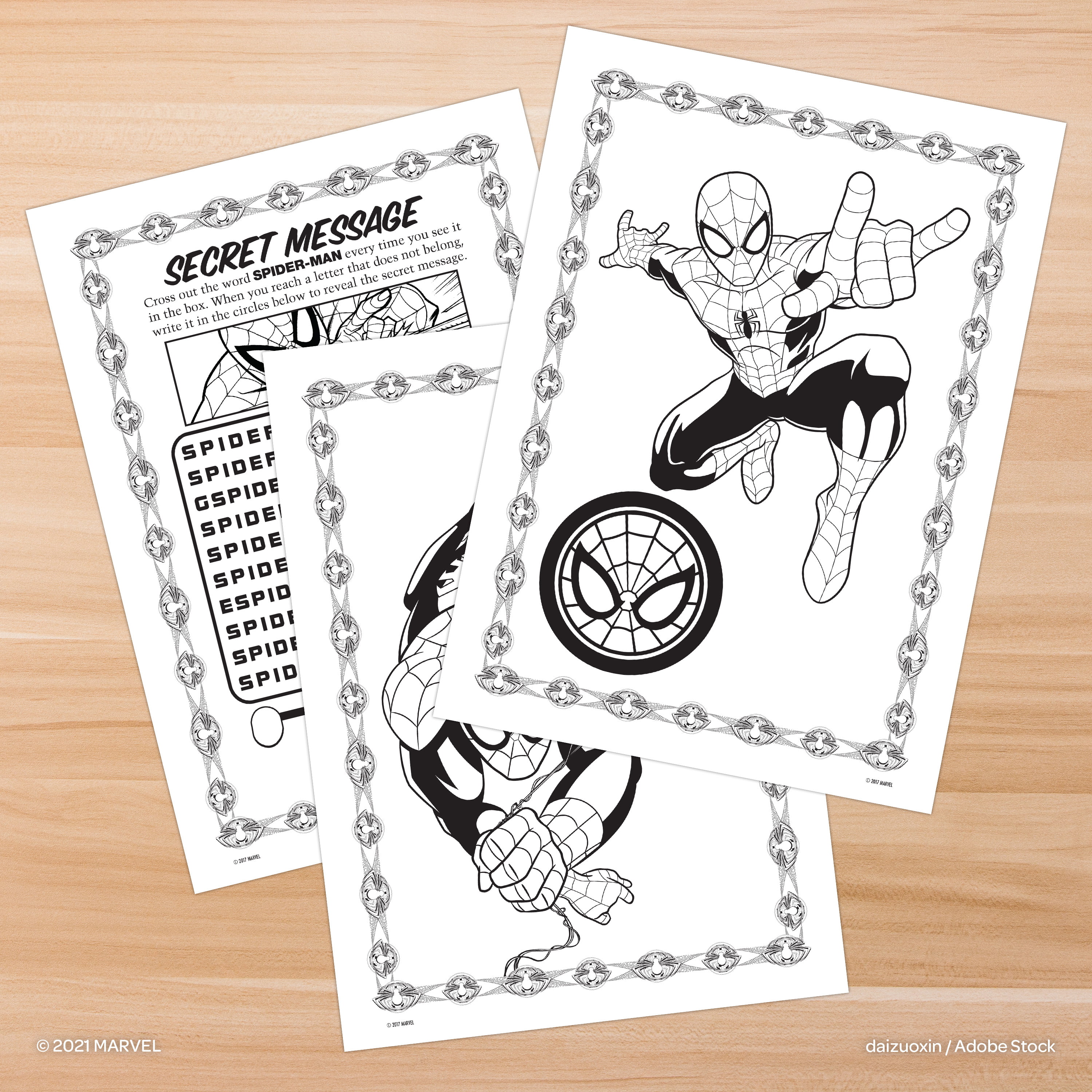 Marvel spiderman jumbo coloring activity book pages paperback