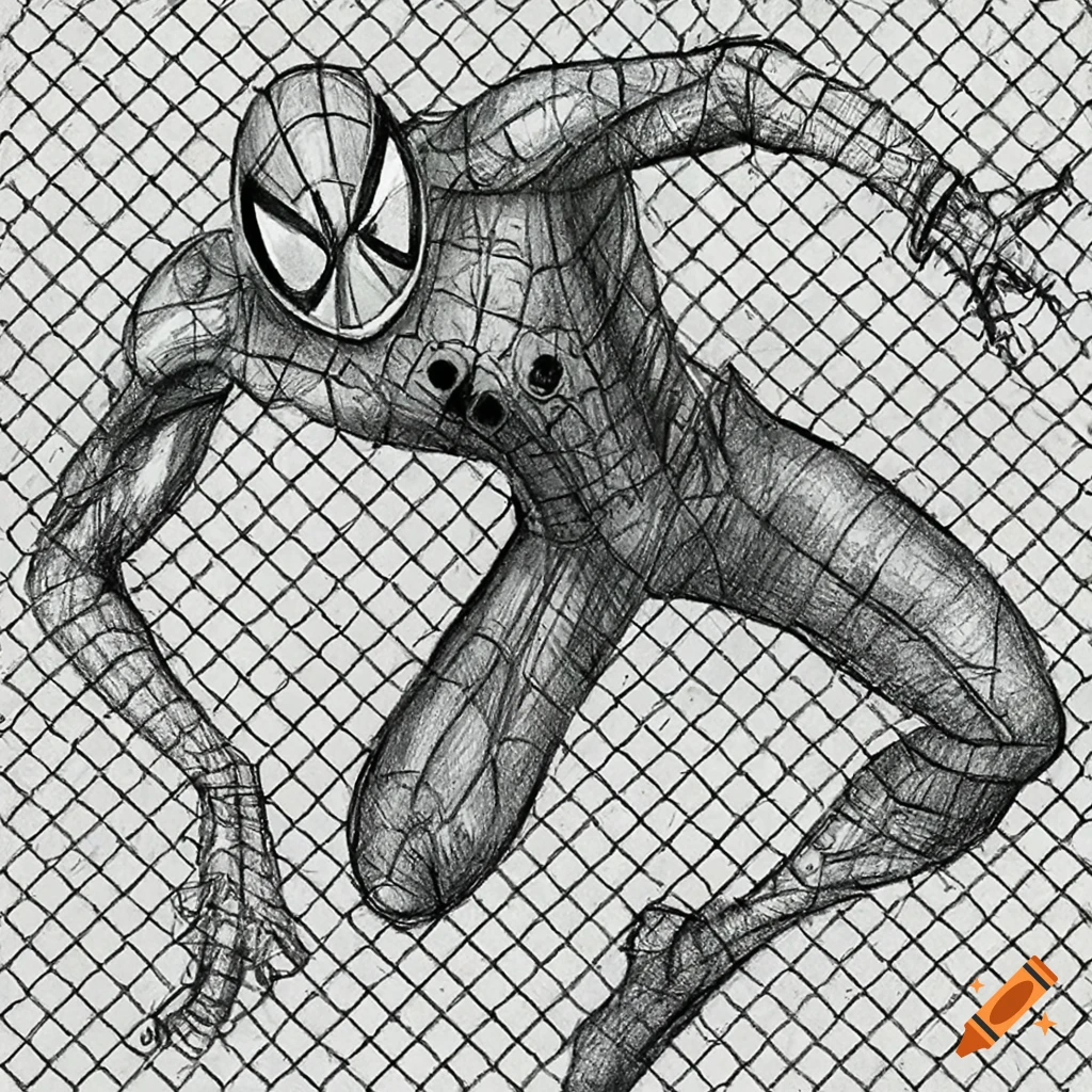 Spiderman coloring page on