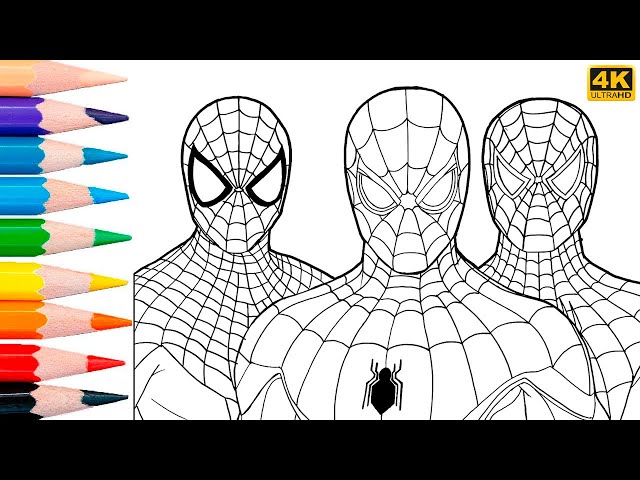 Spideran coloring page