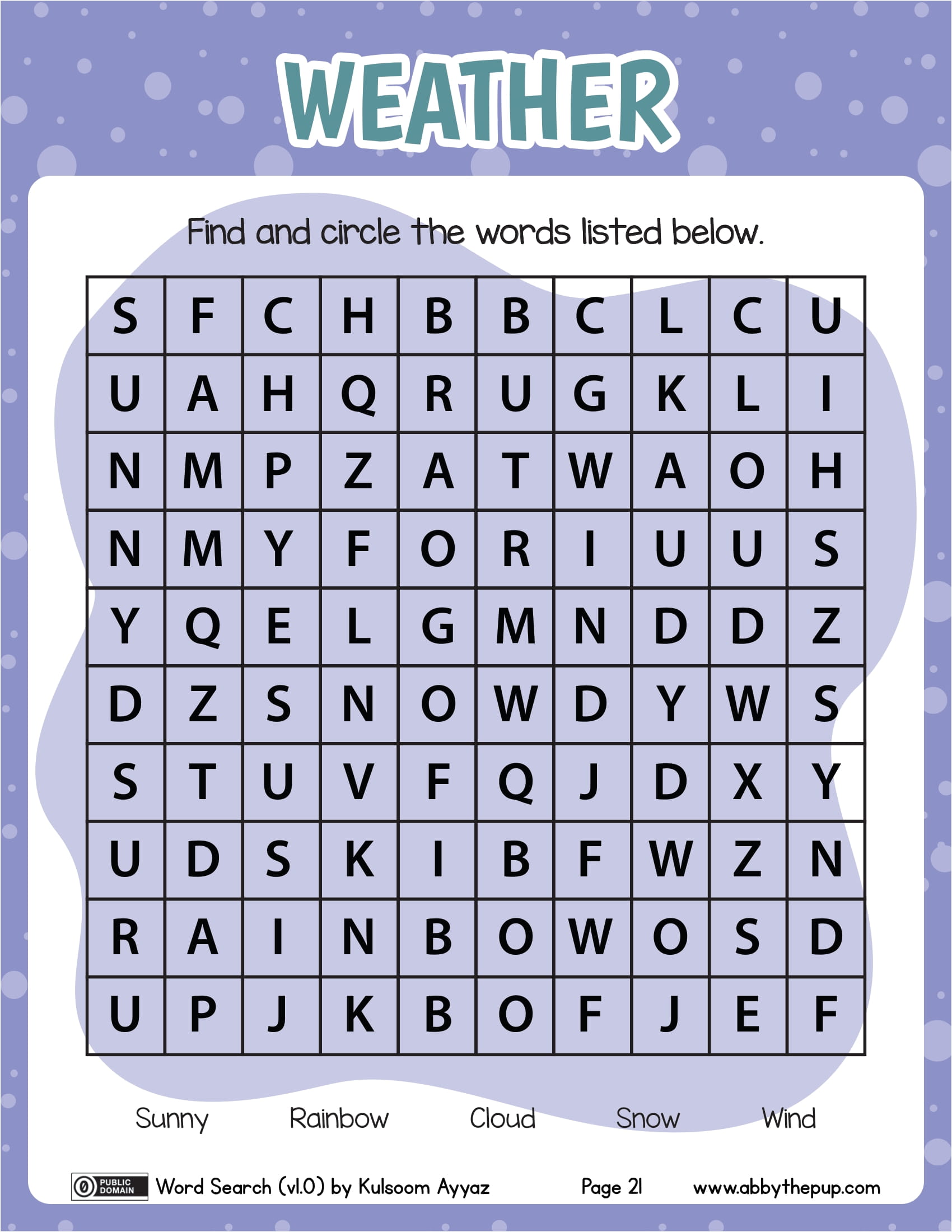 Weather word search puzzle free printable puzzle games