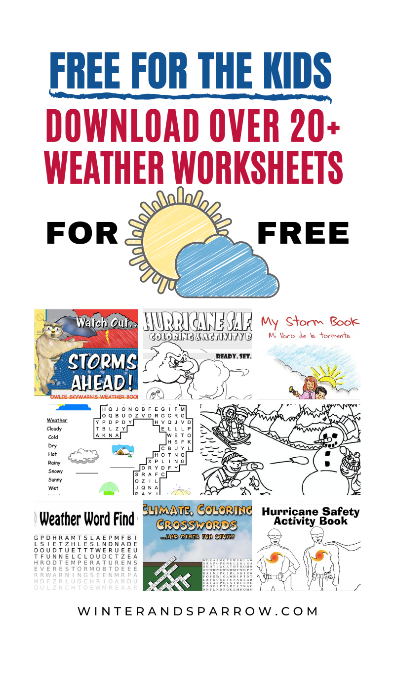 Download weather worksheets coloring pages activity books