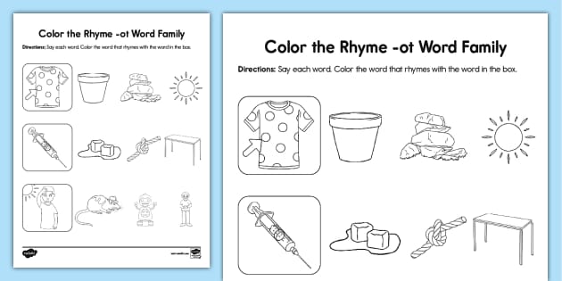 Color the rhyme