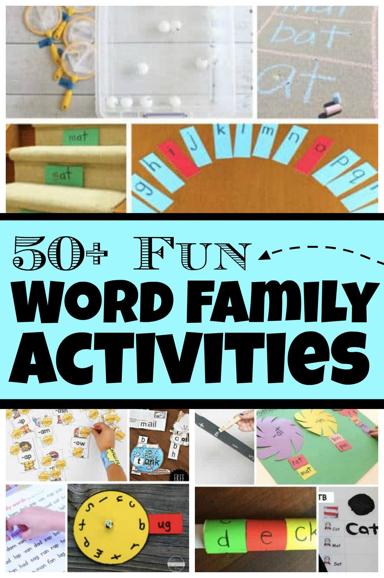 Fun word family games and activities