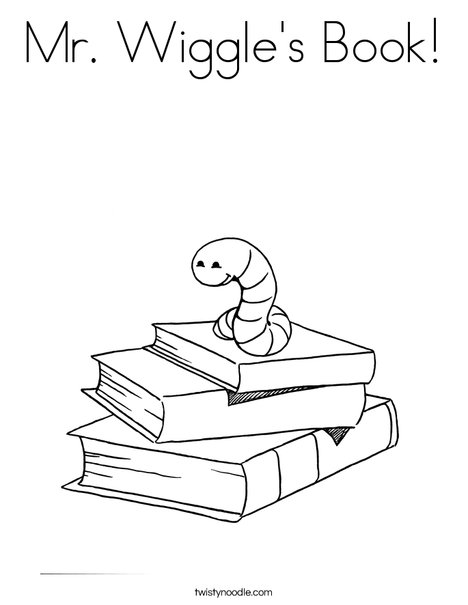 Mr wiggles book coloring page