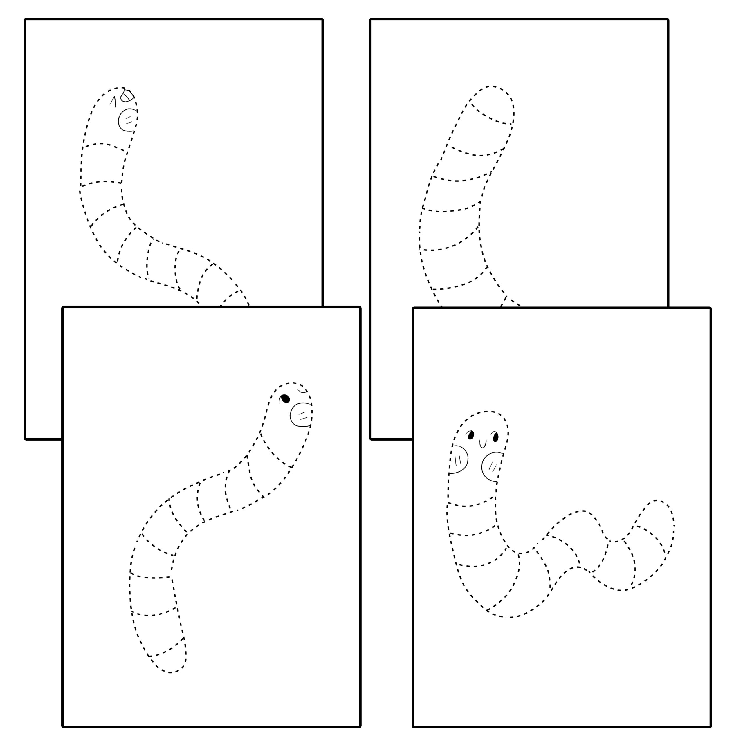 Worms activity bundle book worms coloring page color by number dot to dot made by teachers
