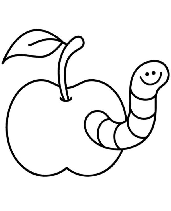 Worms coloring pages pdf printable