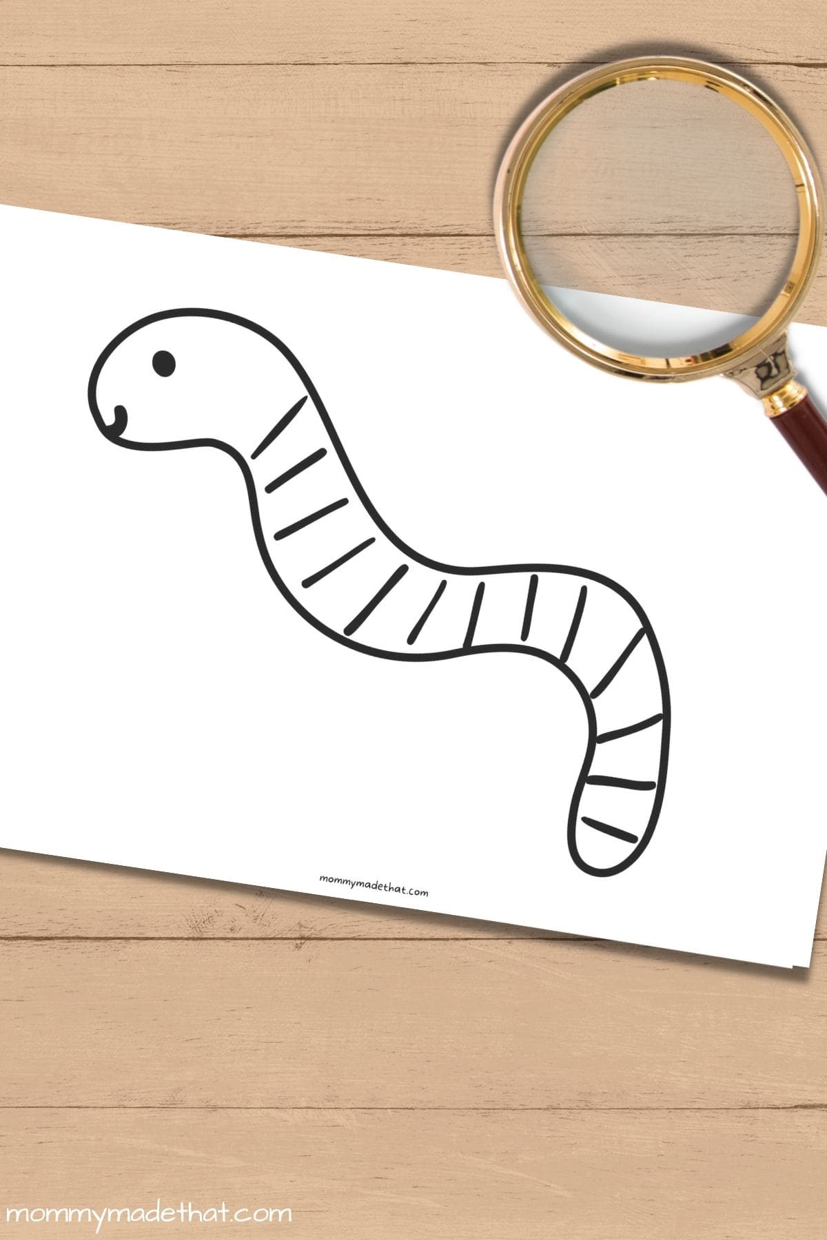 Super cute free worm templates and outline printables