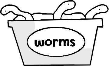 Worm bucket outline bucket of worms template free printable