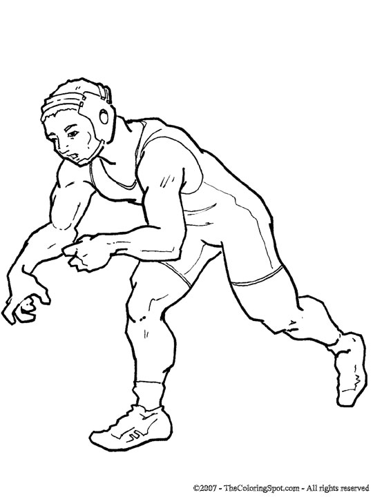 Wrestler coloring page audio stories for kids free coloring pages colouring printables