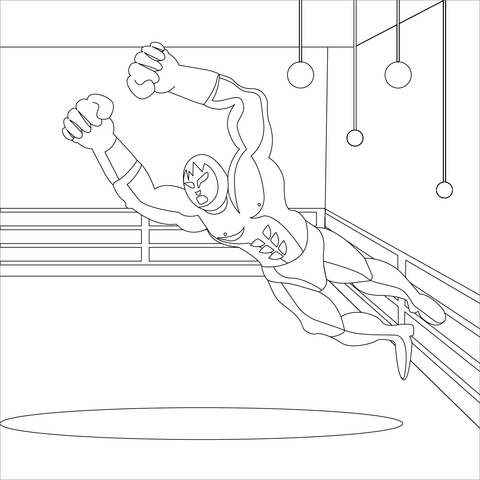 Wrestling coloring page free printable coloring pages