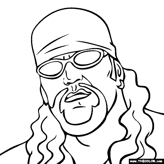 Pro wrestling online coloring pages