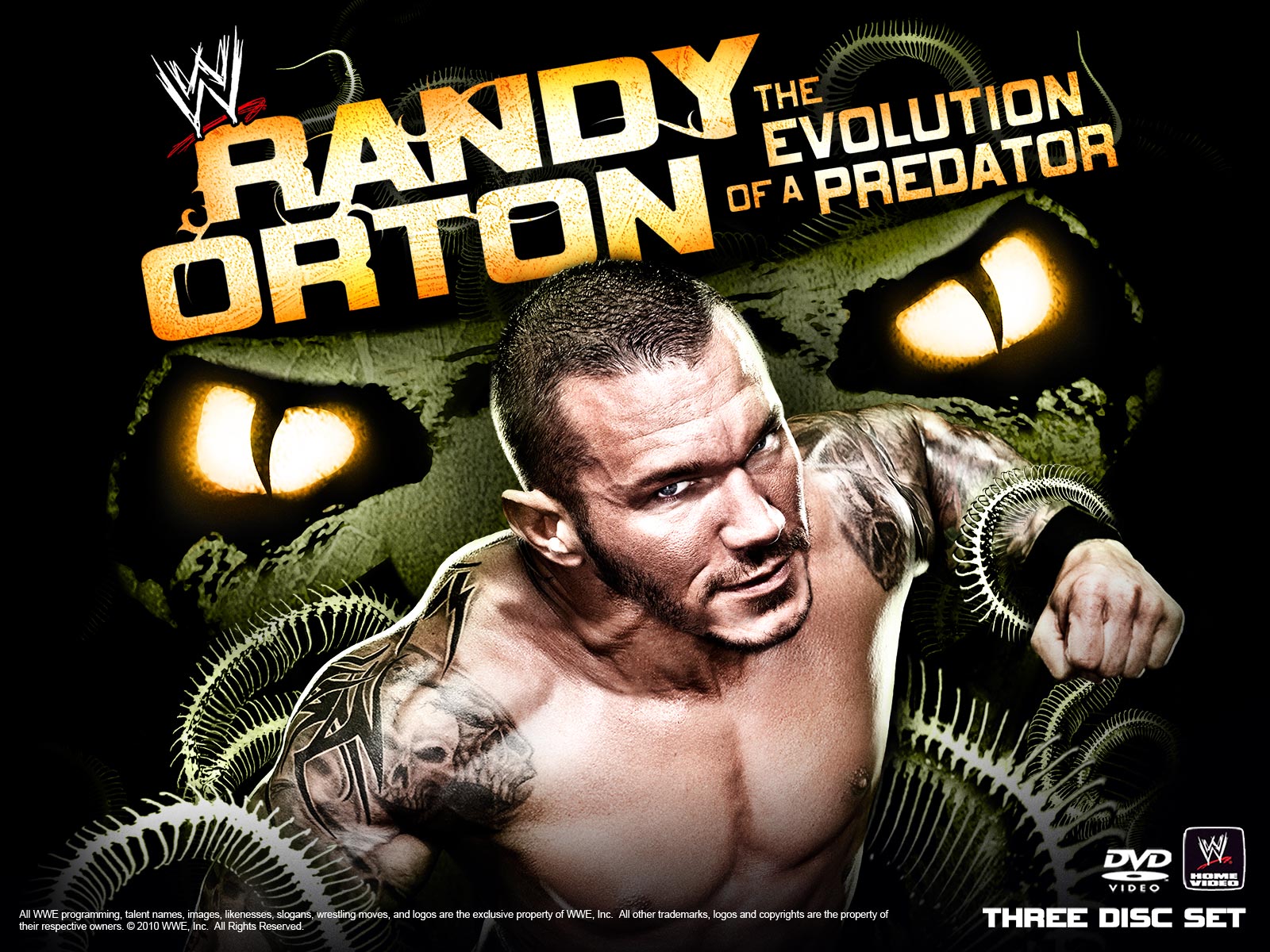 Wwe releases wallpaper of randy orton evolution of a predator dvd wrestling dvd network