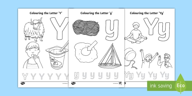 Letter y coloring pages teacher