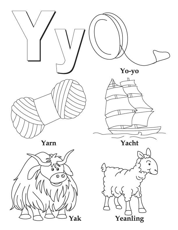 My a to z coloring book letter y coloring page download free my a to z coloring book letter y coloring page for kids best coloring pages