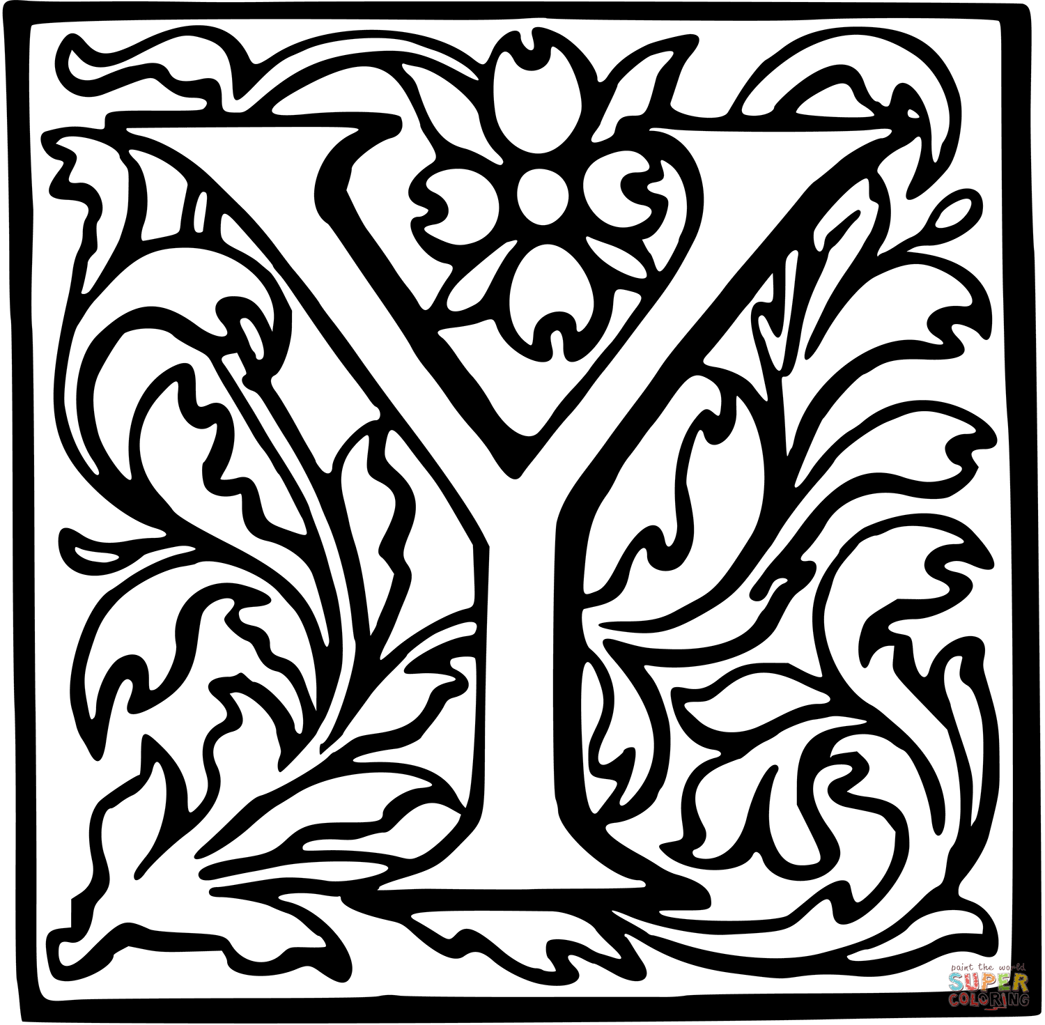 Letter y coloring page free printable coloring pages