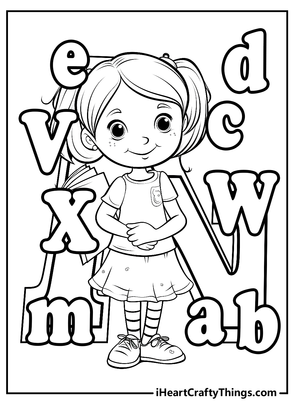 Alphabet coloring pages free printables