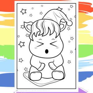 Cute unicorn coloring pages