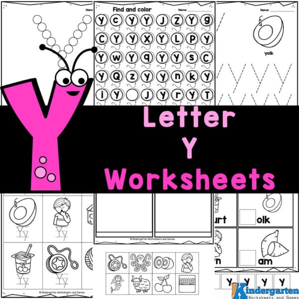 Free printable letter y worksheets for kindergarten