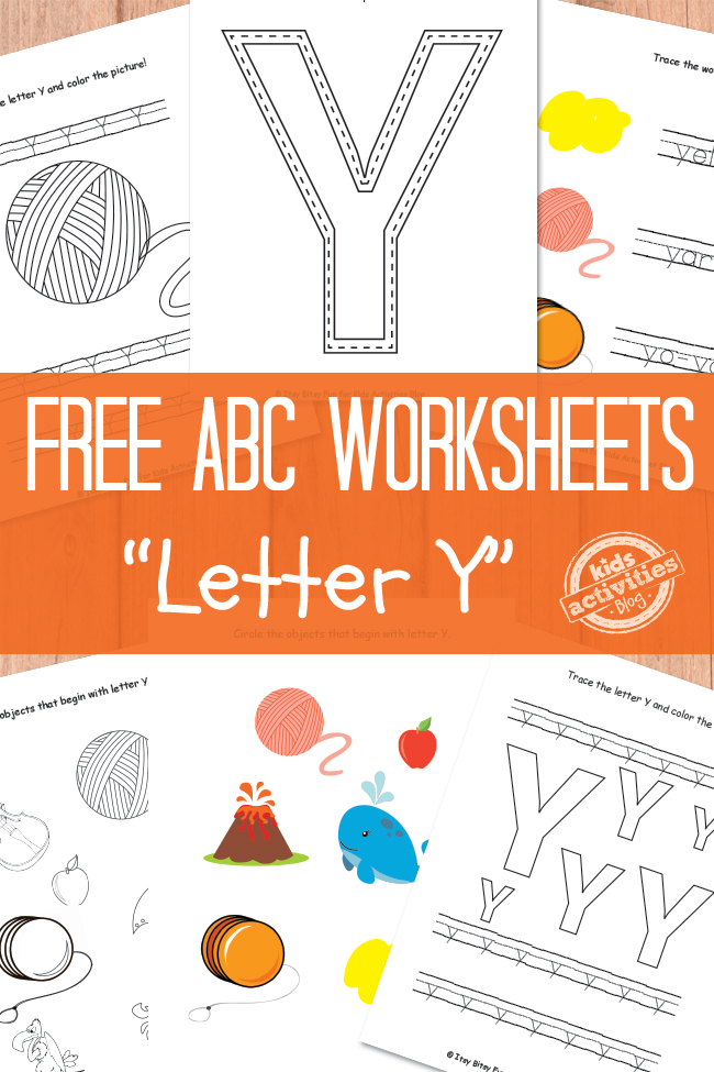 Free letter y worksheets for preschool kindergarten kids activities blog