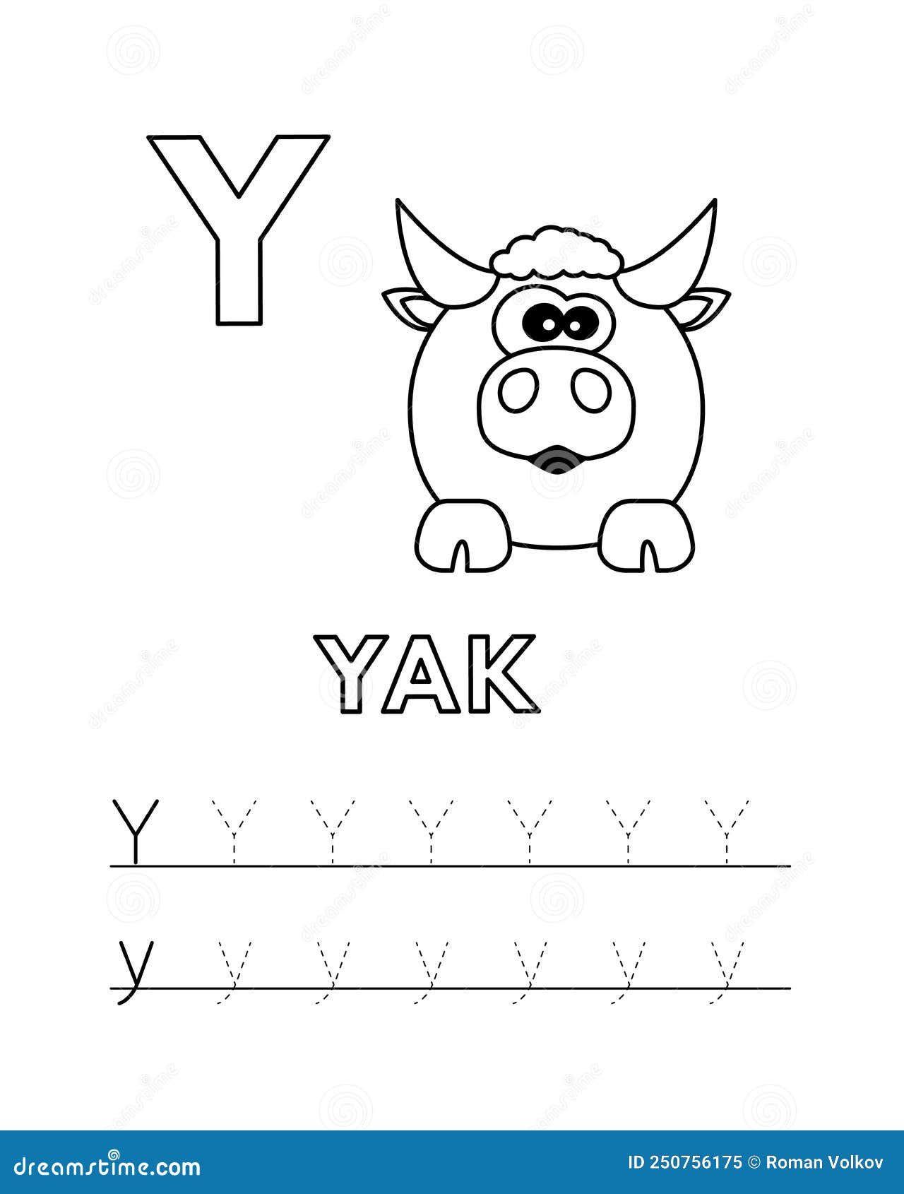 Tracing letter y stock illustrations â tracing letter y stock illustrations vectors clipart