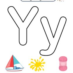 Kindergarten letter y reading writing and activity worksheets
