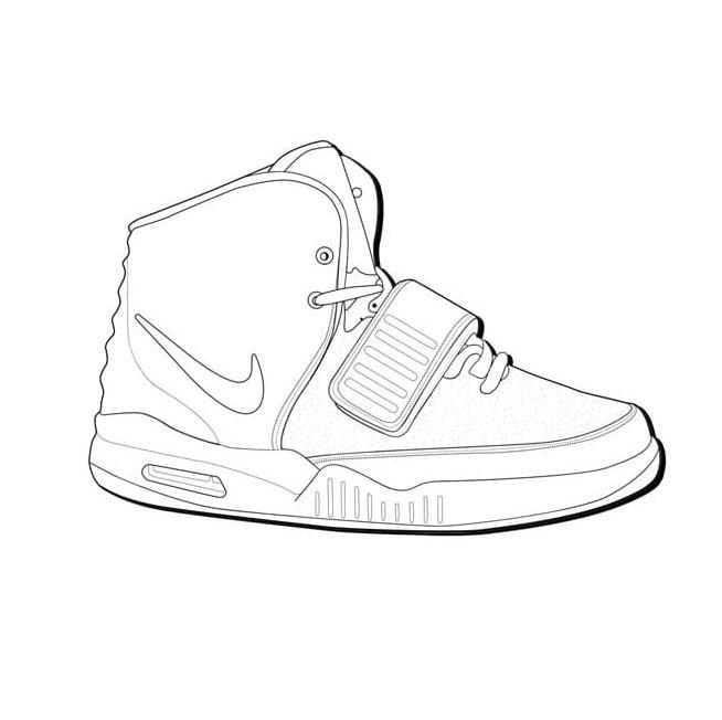 Sneaker coloring pages by coloringpageswk on
