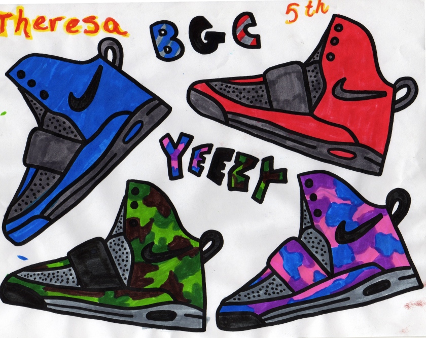 Air yeezy and ipod touch coloring sheets â