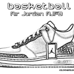 Jordan coloring pages printable for free download