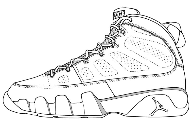Yeezy shoe coloring pages